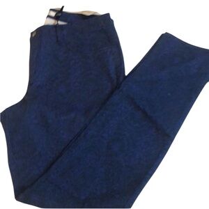 Christopher Blue size 12 blue print skinny stretch denim jeans NWT